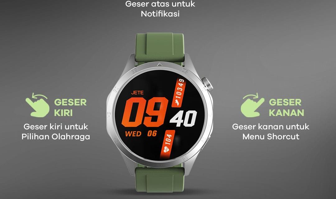 Gaya Aktif Makin Keren Dengan Smartwatch Jete FR31