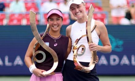 Aldila Sutjiadi & Erin Routliffe Angkat Trofi Mubadala DC Open