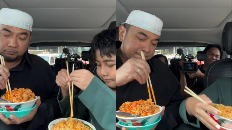 Kebiasaan Bebi Romeo Bikin Gemas, Racik Mie Ayam Untuk Anak
